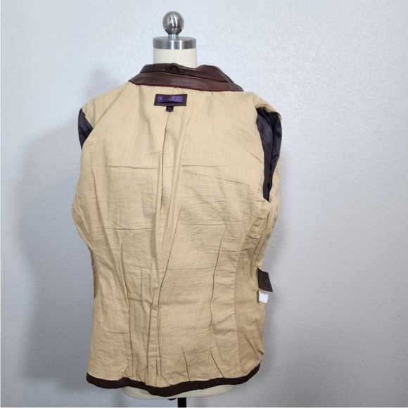 WILSONS LEATHER 2 Button Leather blazer sports coat jacket in brown size M - Picture 9 of 12